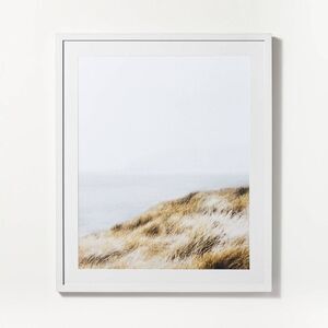 30" x 36" Cold Beach Framed Wall Art - Threshold d White